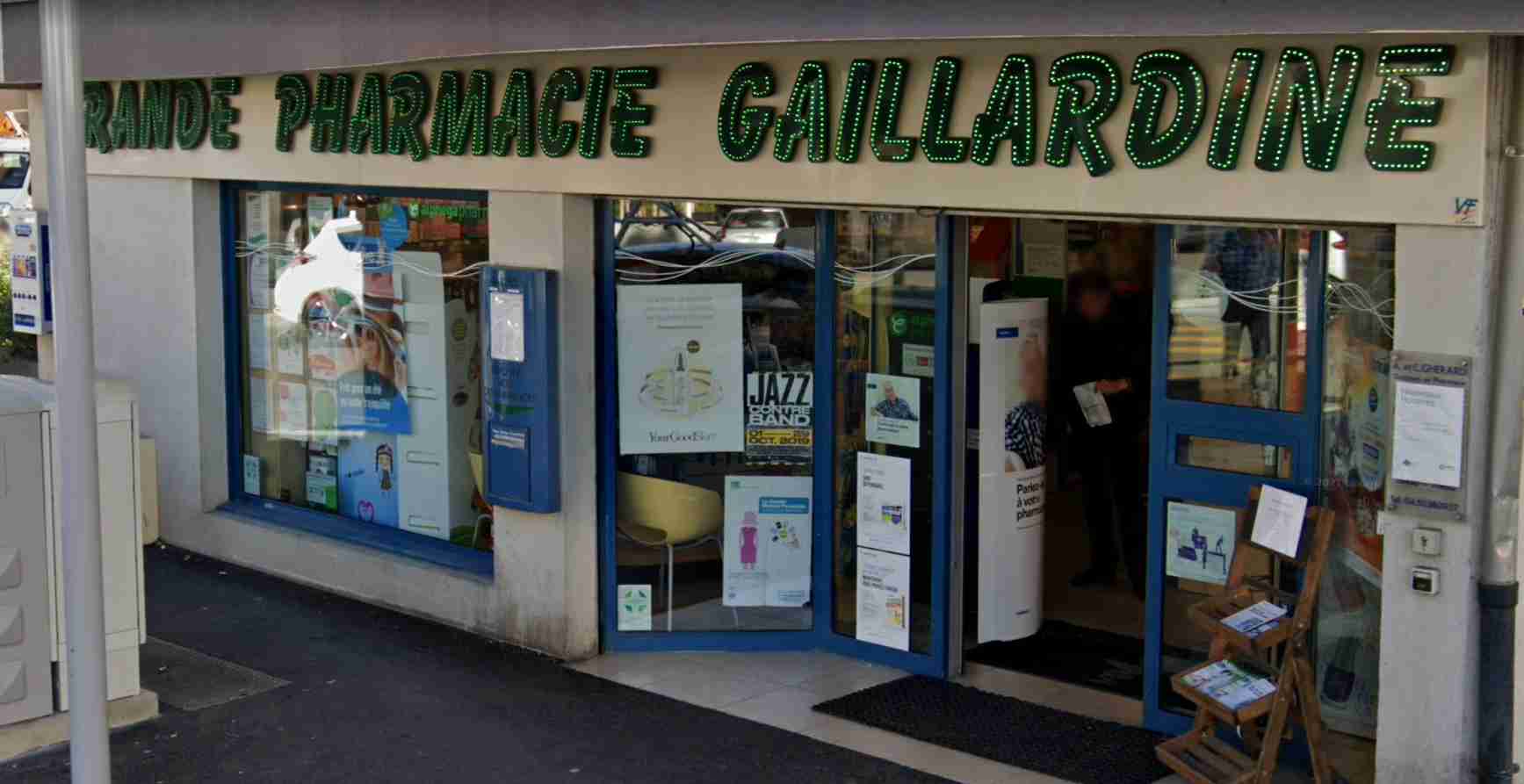 Façade de la Grande Pharmacie Gaillardine